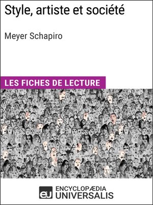 cover image of Style, artiste et société de Meyer Schapiro